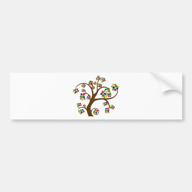 Puzzled Tree of Life Bumper Sticker (Front)