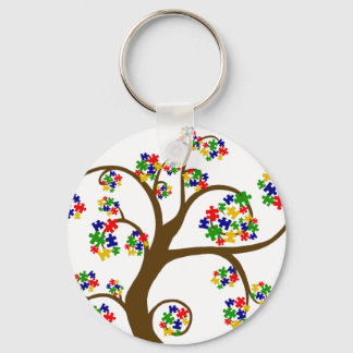 Puzzled Tree of Life Key Ring