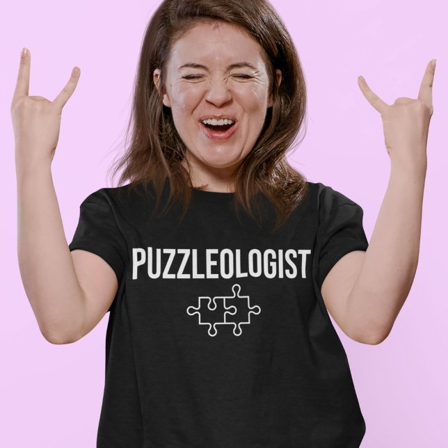 Puzzleologist Funny Cubes Puzzle Speed Slogan T-Shirt (Creator Uploaded)
