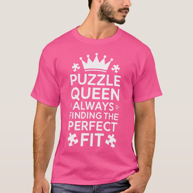Puzzler Puzzles Funny Jigsaw Puzzle T-Shirt (Front)