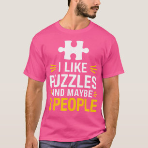 Puzzler Puzzles Funny Jigsaw Puzzle T-Shirt