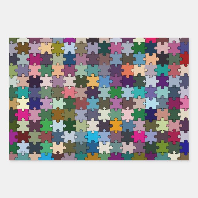 Puzzler Wrapping Paper Sheets (Front)