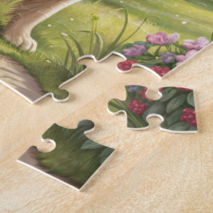 PUZZLES Adorable Dog in a Picturesque Outdoor Sett
