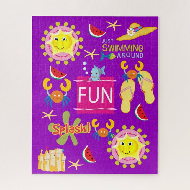 Puzzles Beach House Fun  (Vertical)