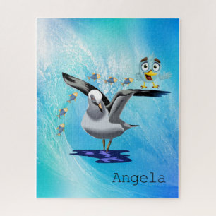 Puzzles Bird Seagull Ocean Wave