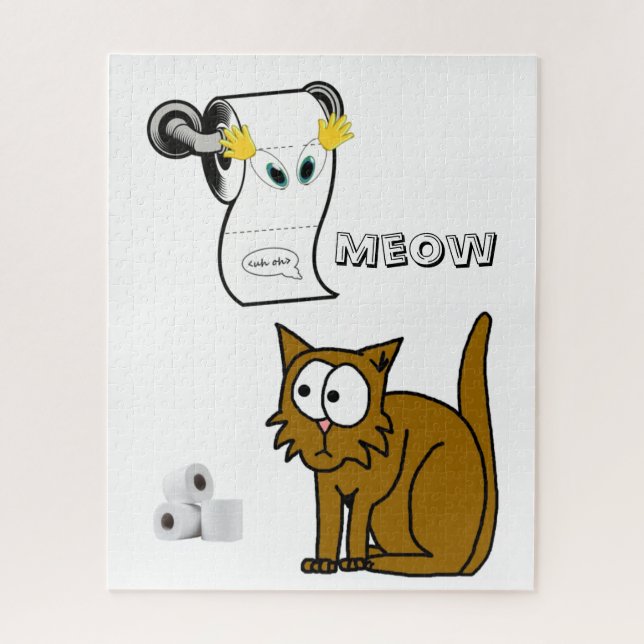 Puzzles Cat Toilet Paper (Vertical)