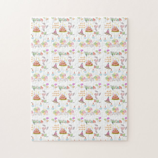 Puzzles Colourful Happy Birthday Friends Family (Vertical)