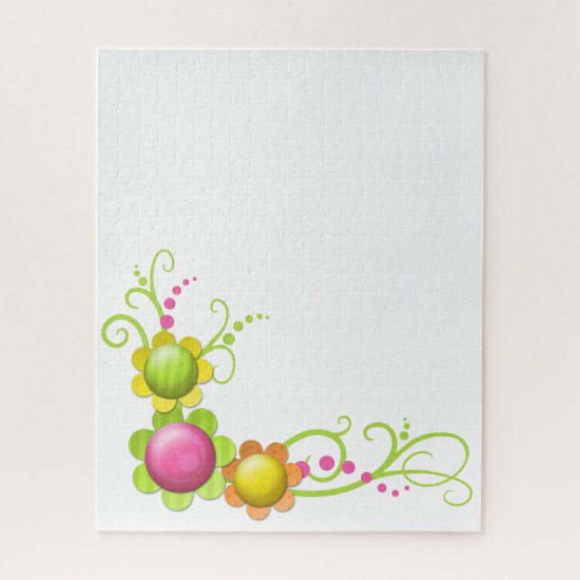 Puzzles Flowers Floral  (Vertical)