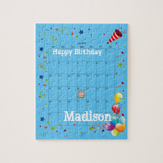 Puzzles, Happy Birthday July 2022 Jigsaw Puzzle (Vertical)