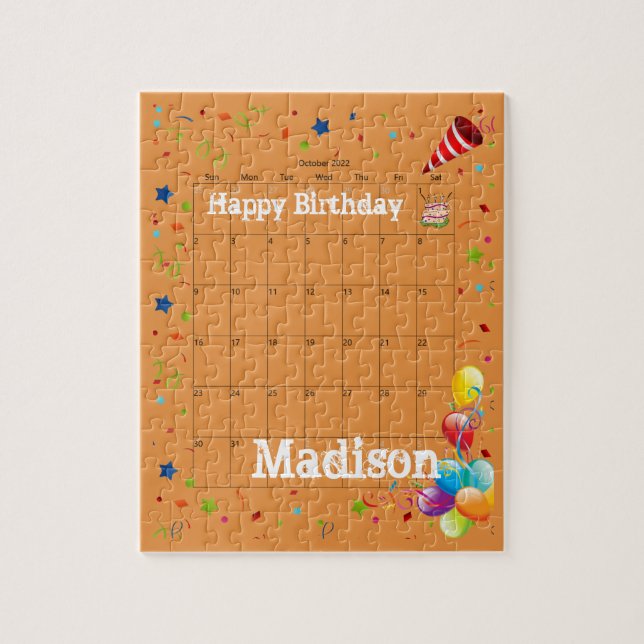 Puzzles, Happy Birthday October 2022 Jigsaw Puzzle (Vertical)
