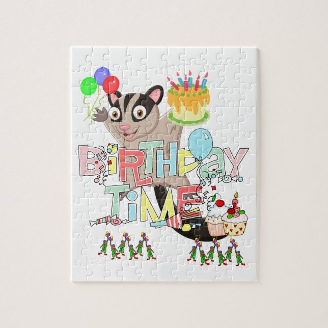 Puzzles, Happy Birthday Possum Cake Jigsaw Puzzle (Vertical)
