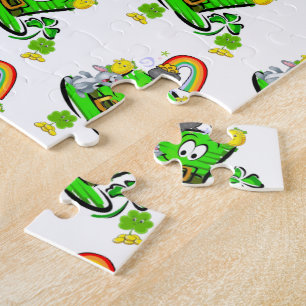 Puzzles Happy St. Patrick's Day Rabbit