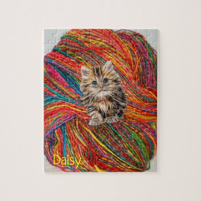Puzzles Kitten Yarn (Vertical)