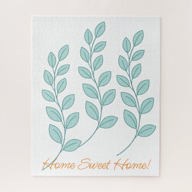 Puzzles Leaves Home Sweet Home  (Vertical)