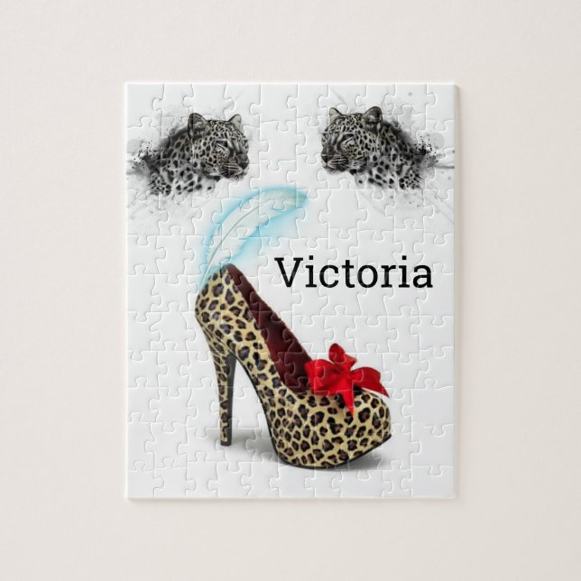 Puzzles Leopard Heels (Vertical)