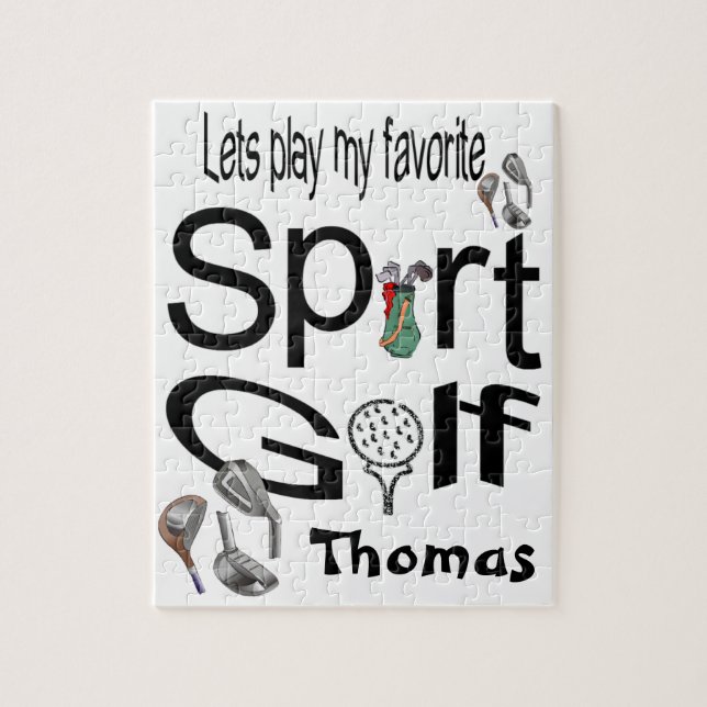 Puzzles Let's Play our Favourite Sport Golf (Vertical)