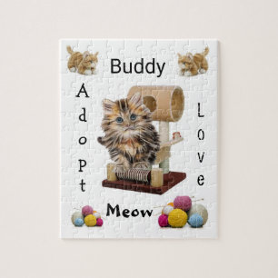 Puzzles Meow Kitten Condo Adopt Love