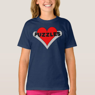Puzzles Over Heart T-Shirt