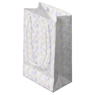 Puzzles - Pastel Outline White Background Small Gift Bag