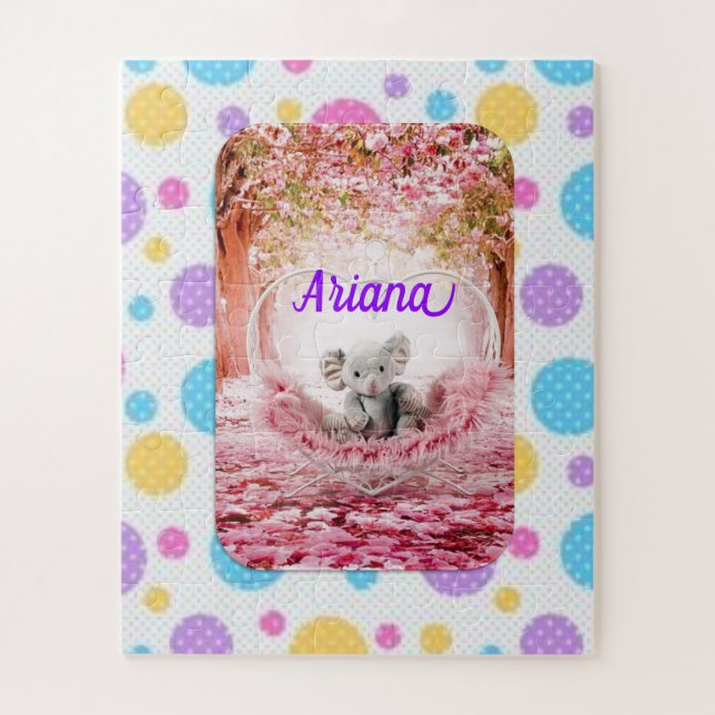 Puzzles Pink Elephant (Vertical)