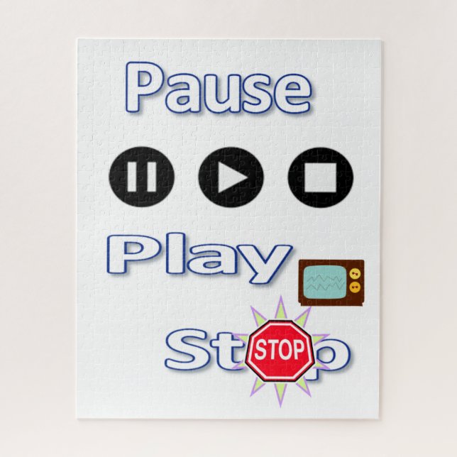 Puzzles Play Pause Stop (Vertical)