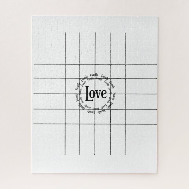 Puzzles Red White Love (Vertical)