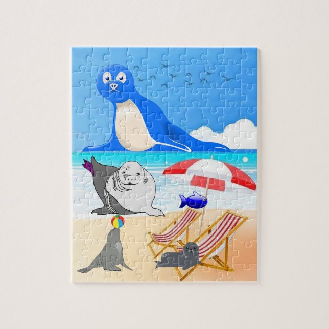 Puzzles Seal Beach Sand (Vertical)