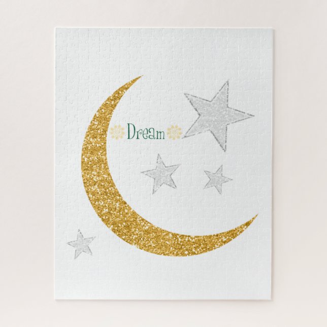 Puzzles Silver Stars Gold Moon (Vertical)