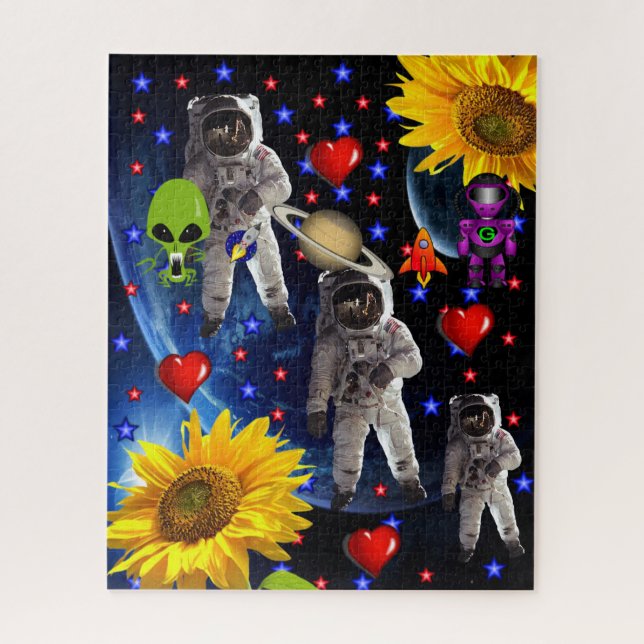 Puzzles Spaceships Aliens Astronauts (Vertical)