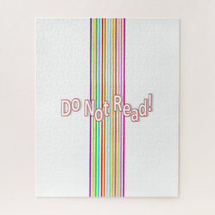 Puzzles Stripe Do Not Read