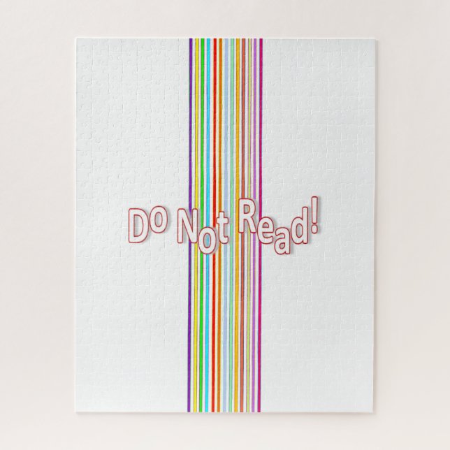 Puzzles Stripe Do Not Read (Vertical)
