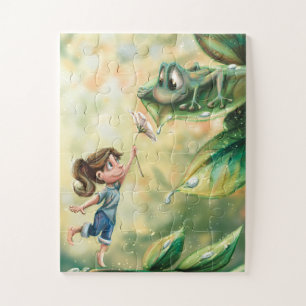 Puzzles - The Gift - illustrated by Monika Marzec