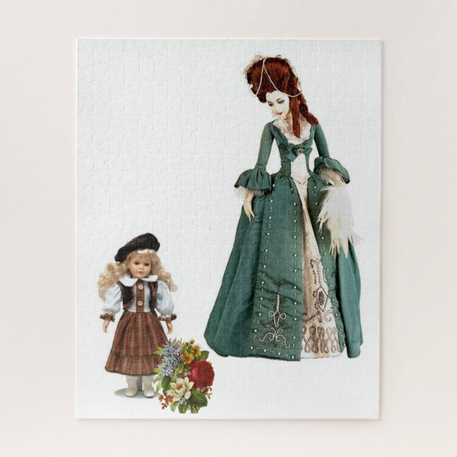 Puzzles Victorian Floral Woman & Child (Vertical)
