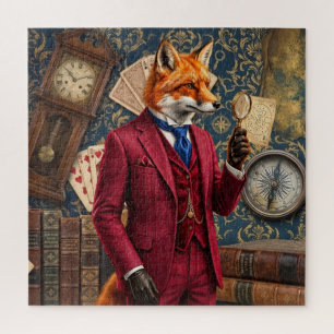 PUZZLES: Vintage Fox Detective Men and Family Jigsaw Puzzle