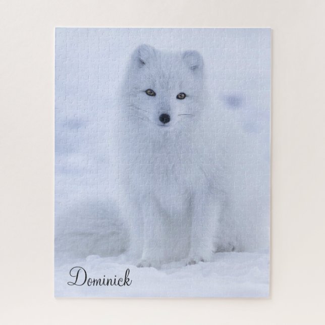 Puzzles White Fox (Vertical)