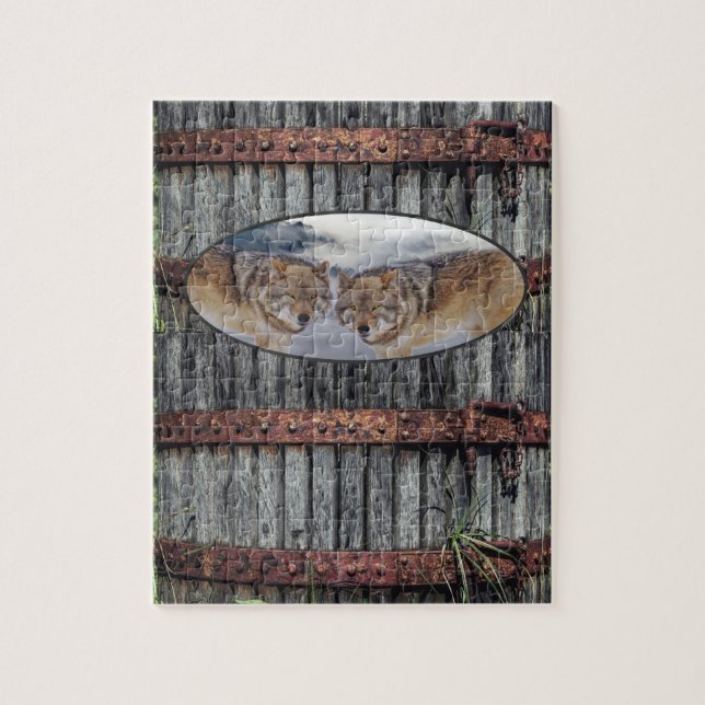 Puzzles Wood Wolves (Vertical)