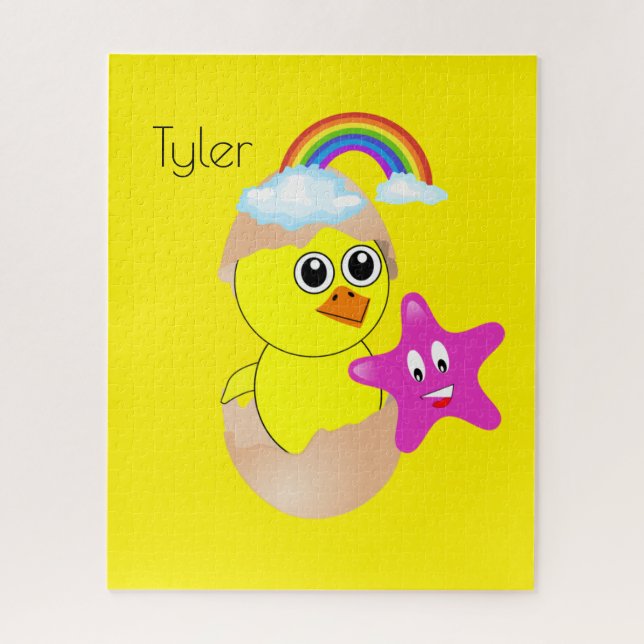 Puzzles Yellow Duck Rainbow (Vertical)