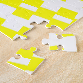 Puzzles Yellow & White Stripe