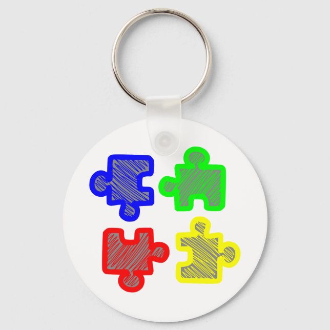 Puzzleteile jigsaw puzzle key ring (Front)