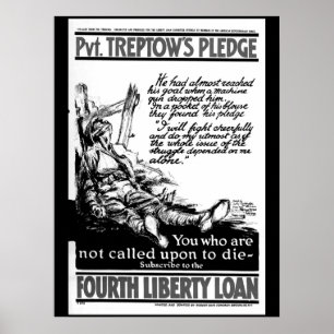Pvt. Treptow's Pledge. "I will fight_War image Poster