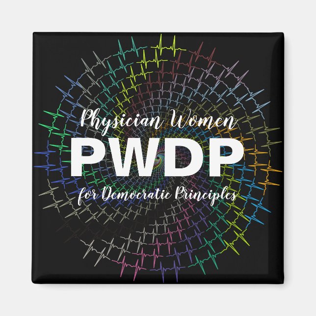 PWDP vortex ecg fridge magnet (Front)