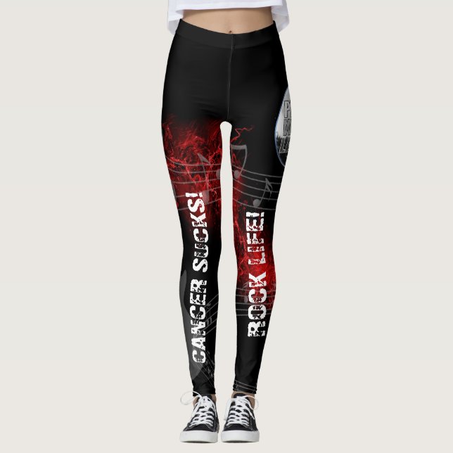 PWL Cancer Sucks Leggings (Front)