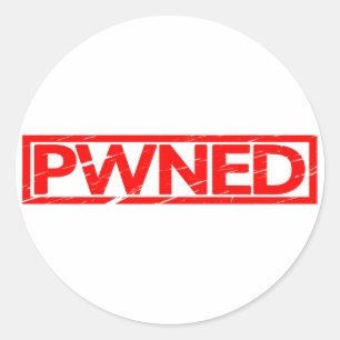 Pwned Stamp Classic Round Sticker