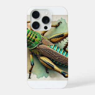 Pygmy Grasshopper 211024IREF243 - Watercolor iPhone 15 Pro Case