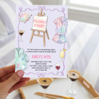 Pyjamas and Paint Girls Night Birthday Party