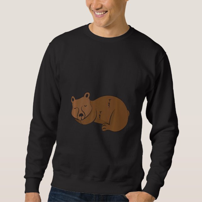 Pyjamas Child Snooze Light Child Brown Bear Bear S Sweatshirt (Front)