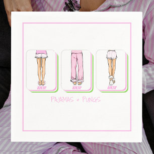 Pyjamas & Pungs Mahjong Ladies Party Napkin