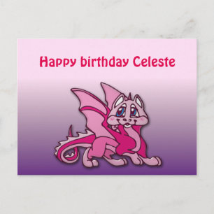 Pynky the dragon postcard