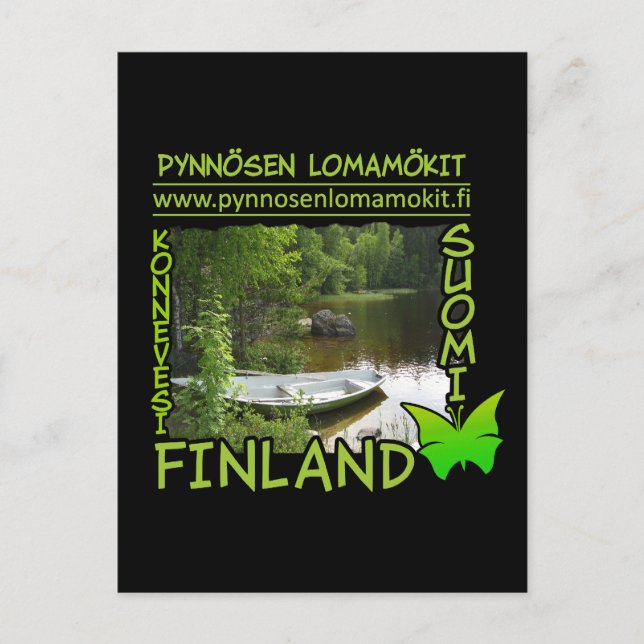 Pynnösen Lomamökit postcard - customise (Front)