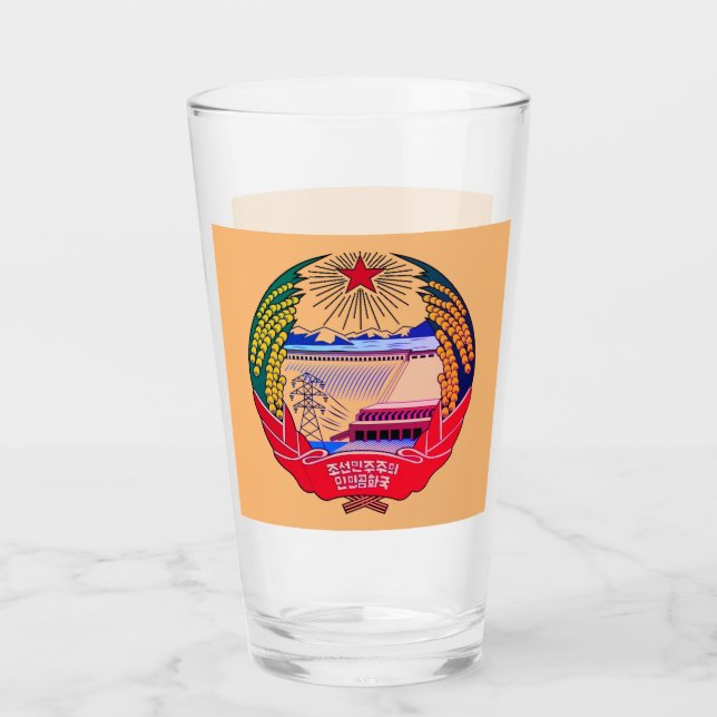 Pyongyang, North Korea (DPRK) Hermit Kingdom Glass (Front)